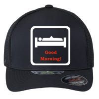 Good Morning Wood Funny Adult Humor Flexfit Unipanel Trucker Cap