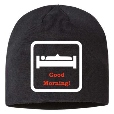 Good Morning Wood Funny Adult Humor Sustainable Beanie