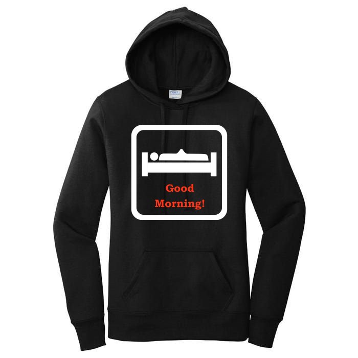 Good Morning Wood Funny Adult Humor Women's Pullover Hoodie