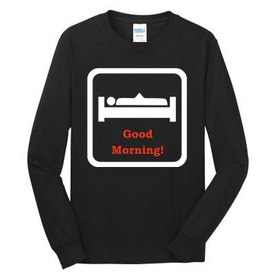 Good Morning Wood Funny Adult Humor Tall Long Sleeve T-Shirt