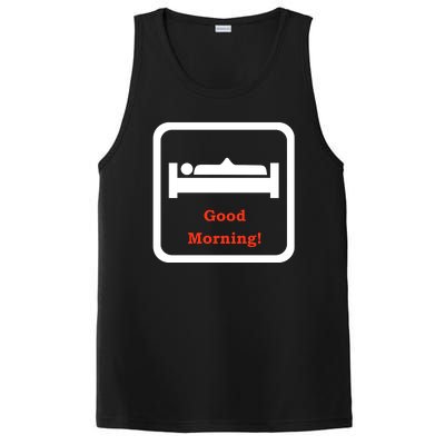 Good Morning Wood Funny Adult Humor PosiCharge Competitor Tank