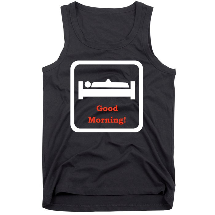 Good Morning Wood Funny Adult Humor Tank Top