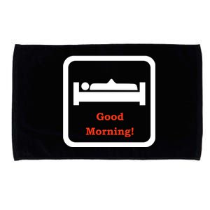 Good Morning Wood Funny Adult Humor Microfiber Hand Towel