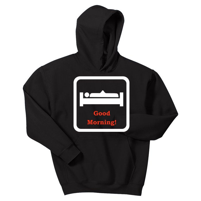 Good Morning Wood Funny Adult Humor Kids Hoodie