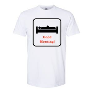 Good Morning Wood Funny Adult Humor Softstyle CVC T-Shirt