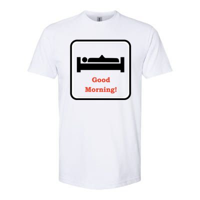 Good Morning Wood Funny Adult Humor Softstyle® CVC T-Shirt