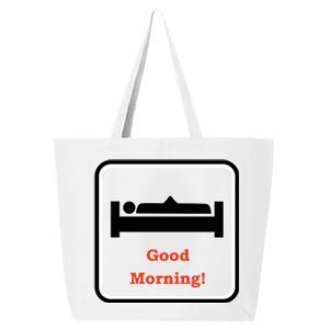 Good Morning Wood Funny Adult Humor 25L Jumbo Tote