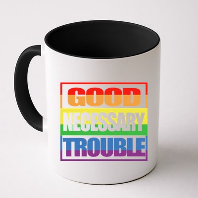 Good Necessary Trouble Rainbow Mug