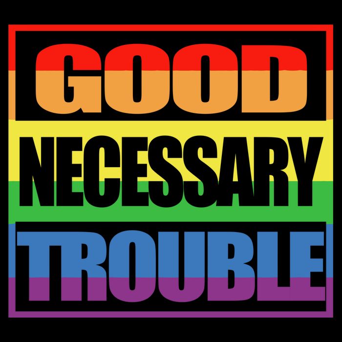 Good Necessary Trouble Rainbow 16 in Basic Backpack