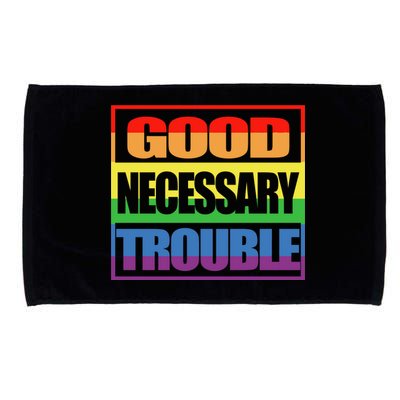 Good Necessary Trouble Rainbow Microfiber Hand Towel