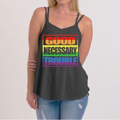 Good Necessary Trouble Rainbow Women's Strappy Tank