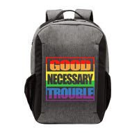 Good Necessary Trouble Rainbow Vector Backpack