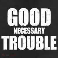 Good Necessary Trouble RIP John Lewis Quote 11oz C Handle Ceramic Mug
