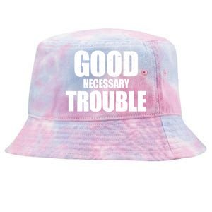 Good Necessary Trouble RIP John Lewis Quote Tie-Dyed Bucket Hat