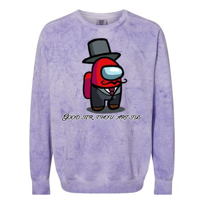 Good Sir Throu Art Sus Imposter Colorblast Crewneck Sweatshirt