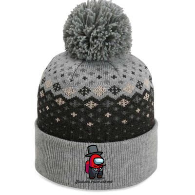 Good Sir Throu Art Sus Imposter The Baniff Cuffed Pom Beanie