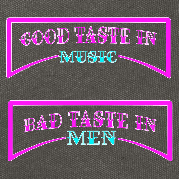 Good Taste In Music Bad Taste In Men Cotton Canvas Backpack