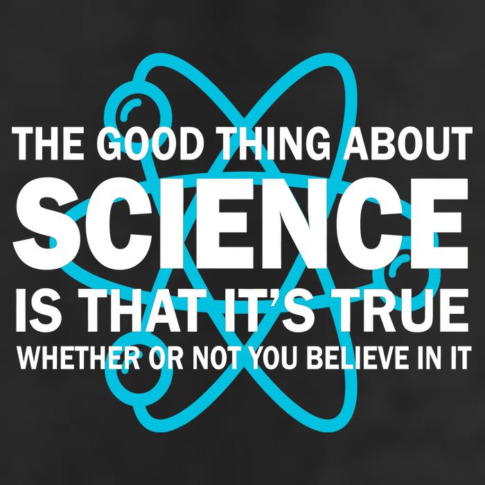 Good Thing About Science Is That It's True Garment-Dyed Fleece Hoodie