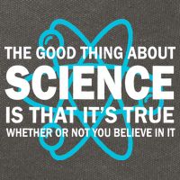 Good Thing About Science Is That It's True Cotton Canvas Backpack
