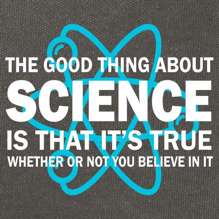 Good Thing About Science Is That It's True Cotton Canvas Backpack