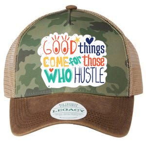 Good Things Come For Those Who Hustle Legacy Tie Dye Trucker Hat