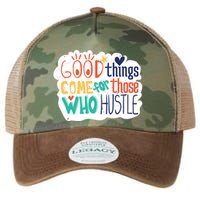 Good Things Come For Those Who Hustle Legacy Tie Dye Trucker Hat