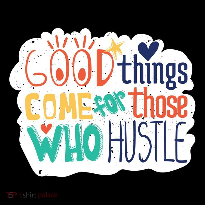 Good Things Come For Those Who Hustle Cropped Pullover Crew
