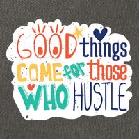 Good Things Come For Those Who Hustle Cotton Canvas Backpack
