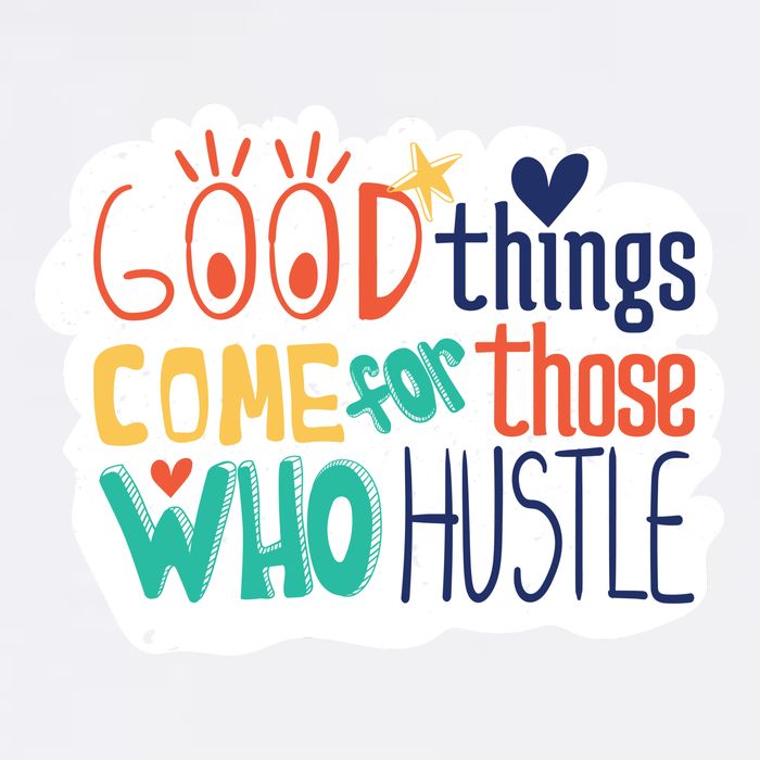 Good Things Come For Those Who Hustle Garment-Dyed Sweatshirt