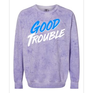 Good Trouble John Lewis Tribute Brush Stroke Colorblast Crewneck Sweatshirt