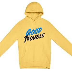 Good Trouble John Lewis Tribute Brush Stroke Premium Pullover Hoodie