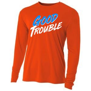 Good Trouble John Lewis Tribute Brush Stroke Cooling Performance Long Sleeve Crew