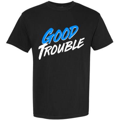 Good Trouble John Lewis Tribute Brush Stroke Garment-Dyed Heavyweight T-Shirt