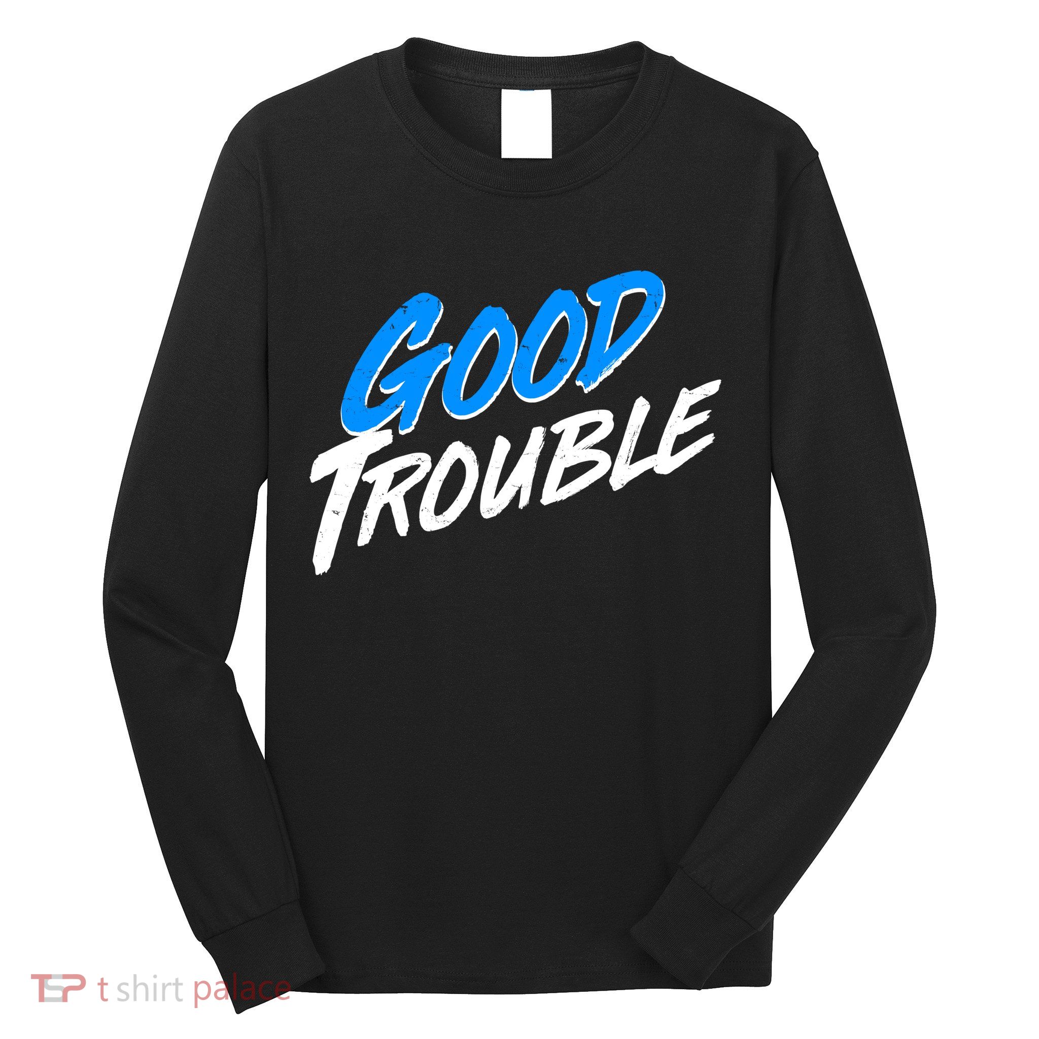 Good Trouble John Lewis Tribute Brush Stroke Long Sleeve Shirt