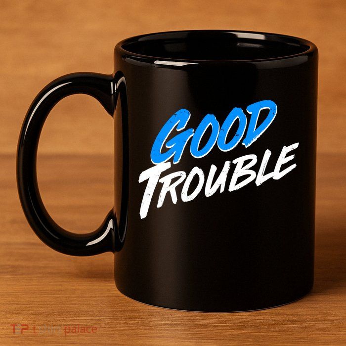 Good Trouble John Lewis Tribute Brush Stroke 11oz C Handle Ceramic Mug