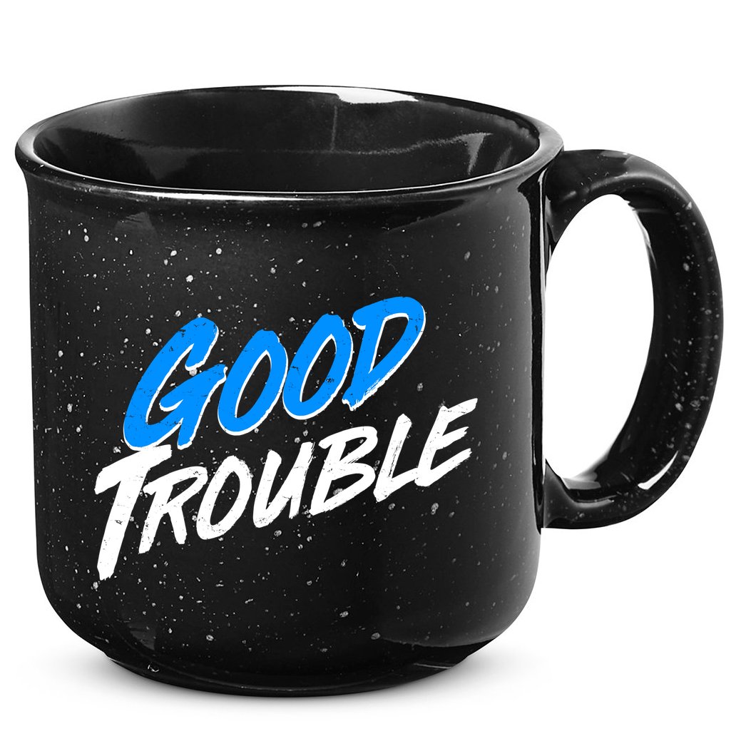 Good Trouble John Lewis Tribute Brush Stroke 15oz Campfire Ceramic Mug