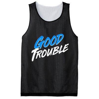 Good Trouble John Lewis Tribute Brush Stroke Mesh Reversible Basketball Jersey Tank