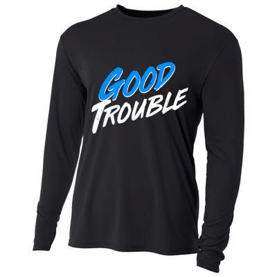 Good Trouble John Lewis Tribute Brush Stroke Cooling Performance Long Sleeve Crew