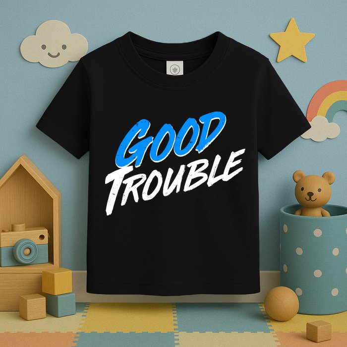 Good Trouble John Lewis Tribute Brush Stroke Toddler T-Shirt