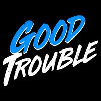 Good Trouble John Lewis Tribute Brush Stroke Womens T-Shirt