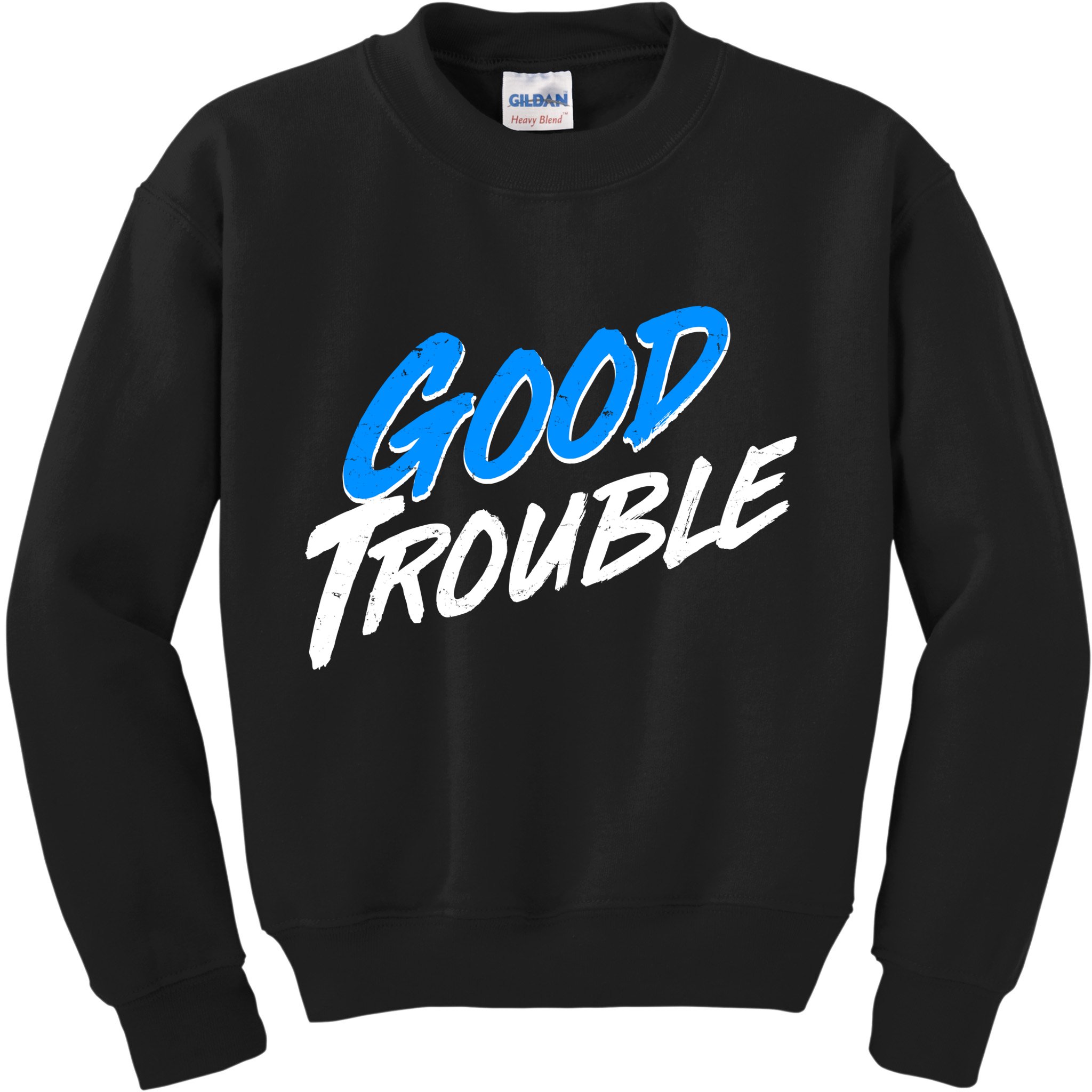 Good Trouble John Lewis Tribute Brush Stroke Kids Sweatshirt