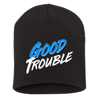 Good Trouble John Lewis Tribute Brush Stroke Short Acrylic Beanie