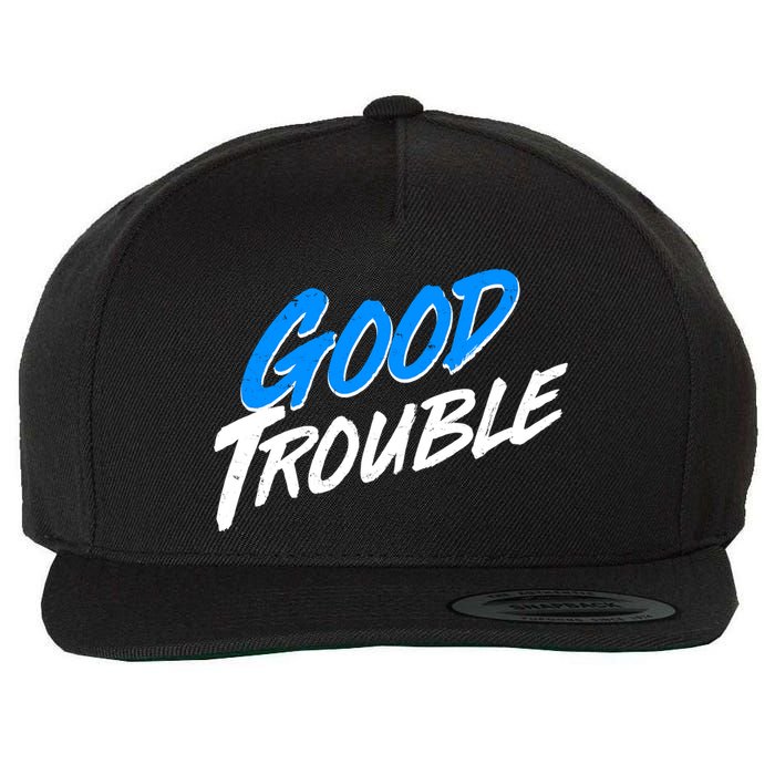 Good Trouble John Lewis Tribute Brush Stroke Wool Snapback Cap