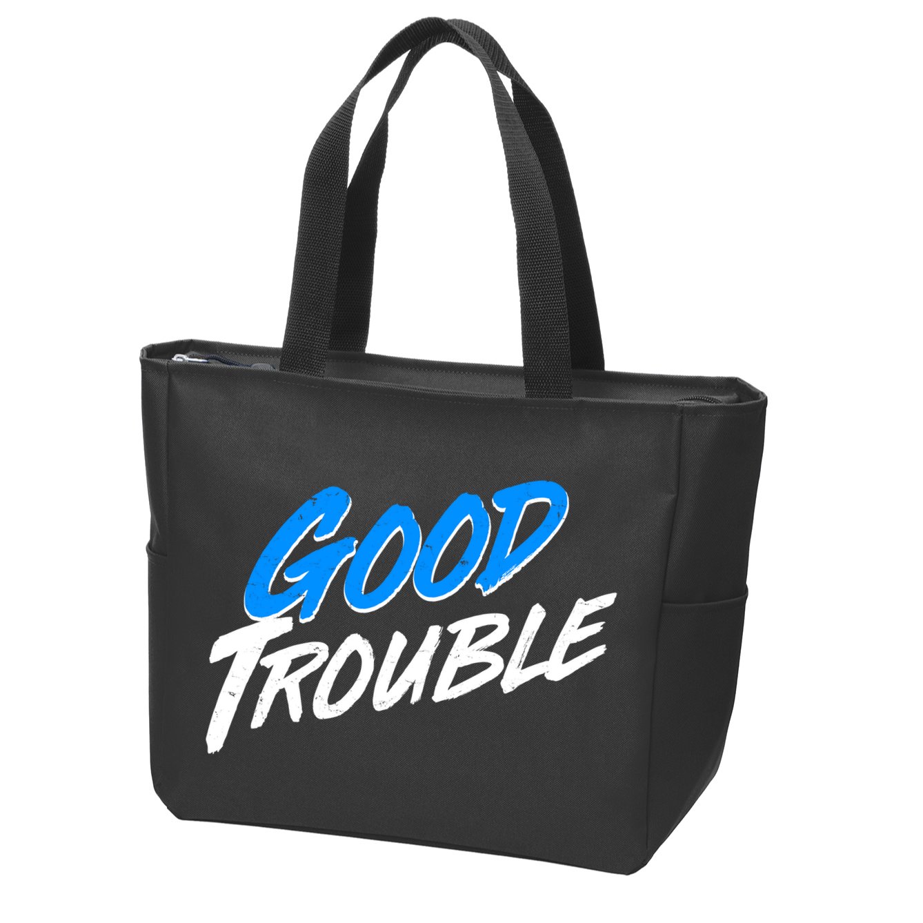 Good Trouble John Lewis Tribute Brush Stroke Zip Tote Bag
