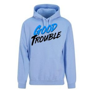 Good Trouble John Lewis Tribute Brush Stroke Unisex Surf Hoodie