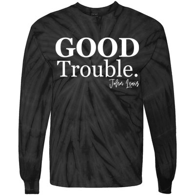 GOOD Trouble RIP John Lewis  Tie-Dye Long Sleeve Shirt