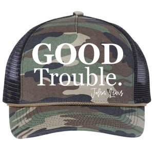 GOOD Trouble RIP John Lewis  Retro Rope Trucker Hat Cap