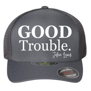 GOOD Trouble RIP John Lewis  Flexfit Unipanel Trucker Cap