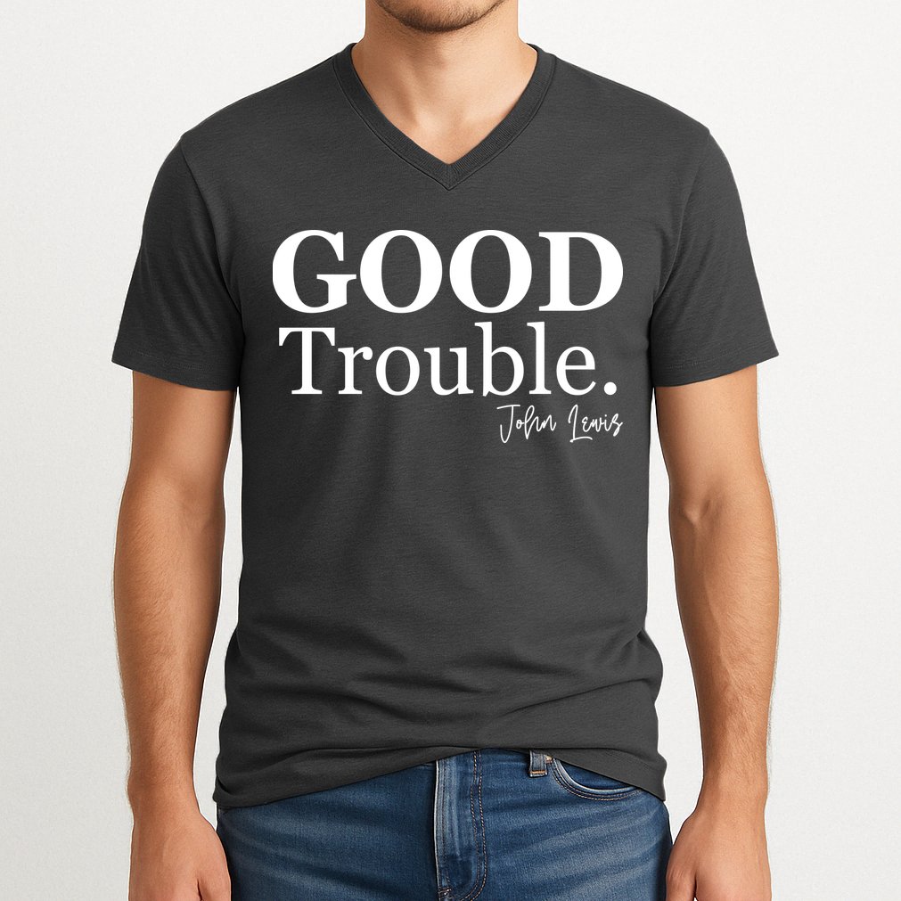 GOOD Trouble RIP John Lewis  V-Neck T-Shirt