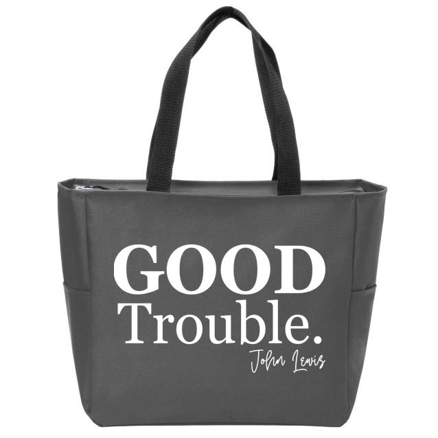 GOOD Trouble RIP John Lewis  Zip Tote Bag